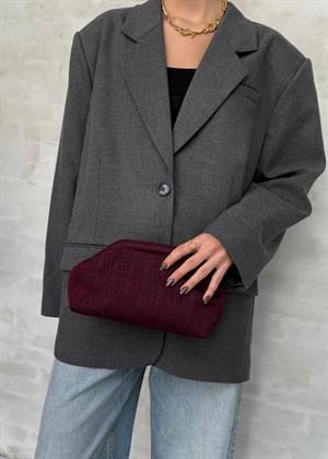 Small Rosalia clutch Plum Lace Pico 